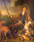 Francois Desportes Self Portrait in Hunting Dress France oil painting reproduction
